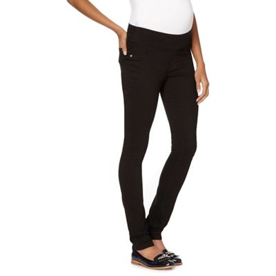 Black under the bump maternity jeggings